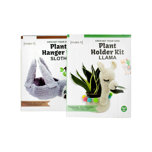 Create your Own Sloth Plant Holder Crochet Kit
